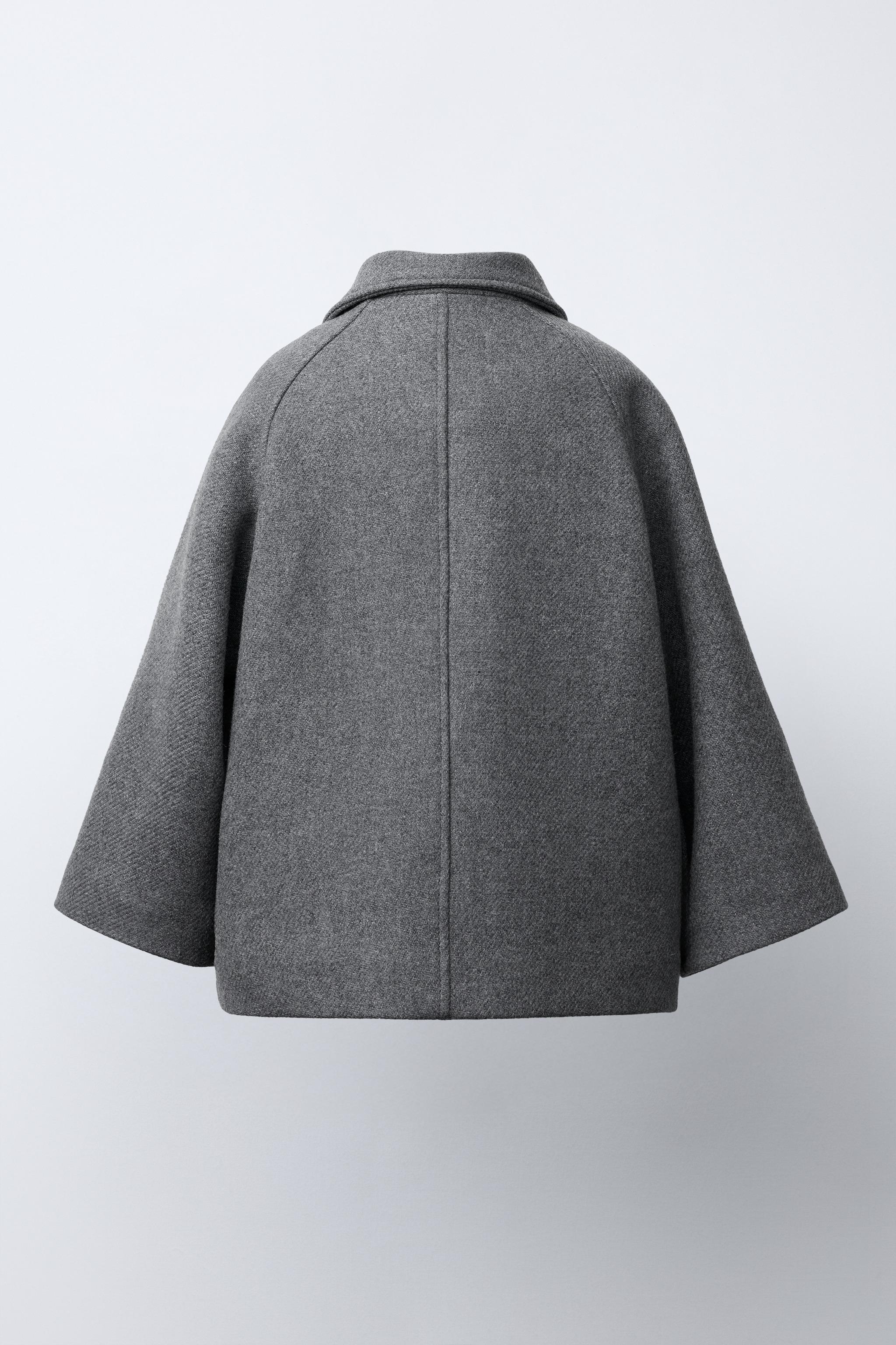 MELANGE COAT WITH WOOL FIREMAN CLASPS